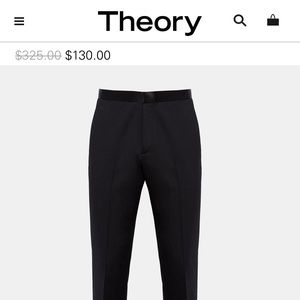 Brand new never been worn Theory wool tuxedo pant